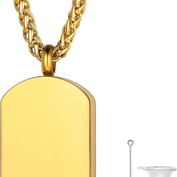 Urn Necklaces for Ashes for Women Men Cremation Pendant Necklace for Ashes Dog/C - Picture 1 of 7